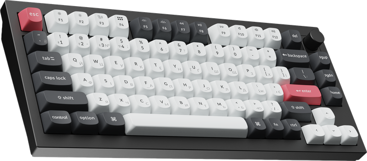 Клавіатура бездротова геймерська Keychron Q1 HE Magnetic Switch Black RGB (Q1H-M1-UA) - зображення 3