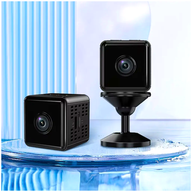 Мини-камера Wi-Fi 1080p с инфракрасным ночным видением датчиком движения P7-X6D черный - Фото 4 Мини-камера Wi-Fi 1080p с инфракрасным ночным видением датчиком движения P7-X6D черный - изображение 4