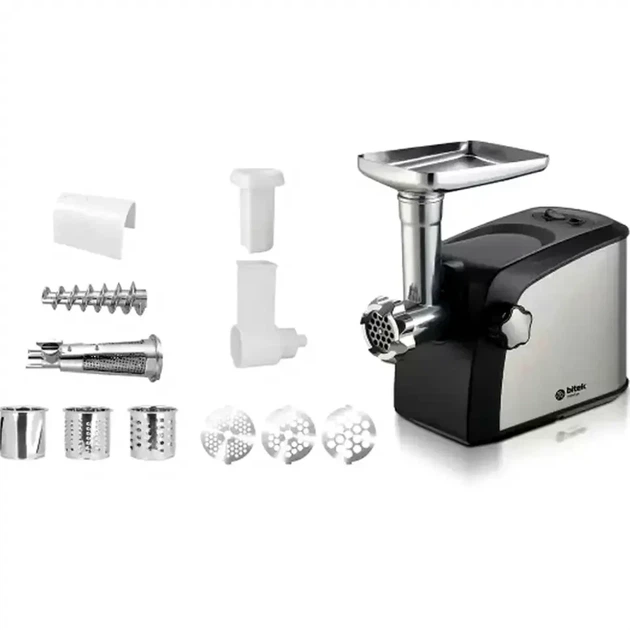 Многофункциональная кухонная машина BITEK BT-3700 4200 Вт мясорубка соковыжималка 3 решетки насадки для шинковки - изображение 8