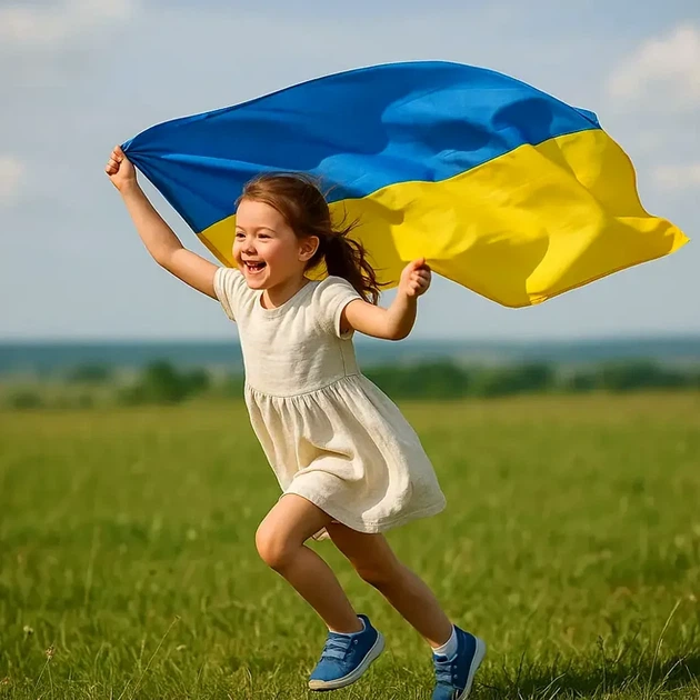 Флаг Украины из габардина 135х90 см для улицы и помещений желто-синий сшитый флаг - Фото 2 Флаг Украины из габардина 135х90 см для улицы и помещений желто-синий сшитый флаг - изображение 2
