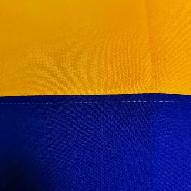 Флаг Украины из габардина 135х90 см для улицы и помещений желто-синий сшитый флаг - Фото 6 Флаг Украины из габардина 135х90 см для улицы и помещений желто-синий сшитый флаг - изображение 6