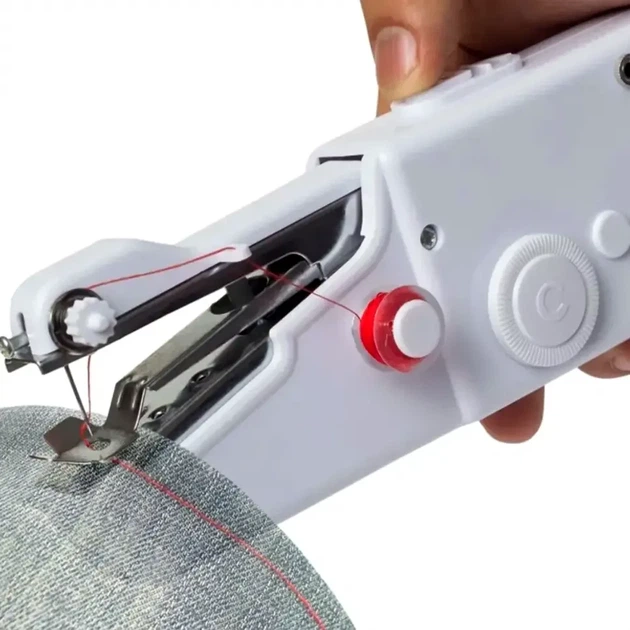 Ручная швейная машинка Handy Stitch WJ-07 портативная механическая с автоматическим формированием петли белая - изображение 2