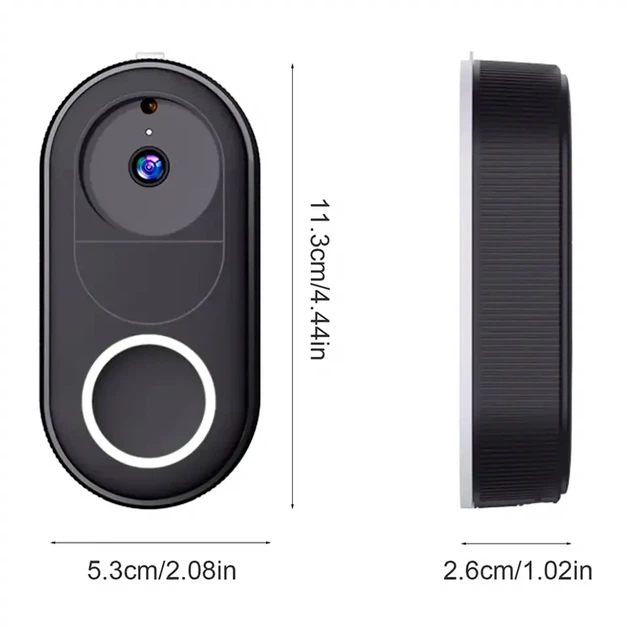 Беспроводной видеодомофон с камерой 640x480 угол обзора 90° питание от USB черный - Фото 7 Беспроводной видеодомофон с камерой 640x480 угол обзора 90° питание от USB черный - изображение 7