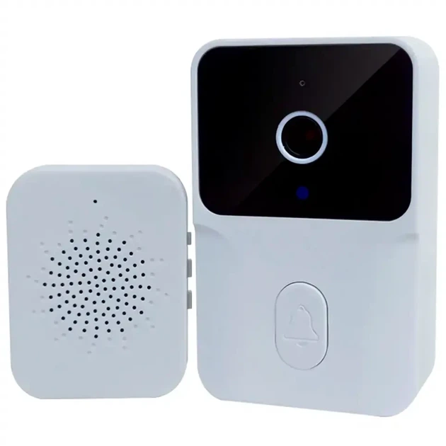 Беспроводная видеокамера звонка с Wi-Fi 720P ночное видение двусторонняя аудиосвязь USB белый M6 - изображение 3