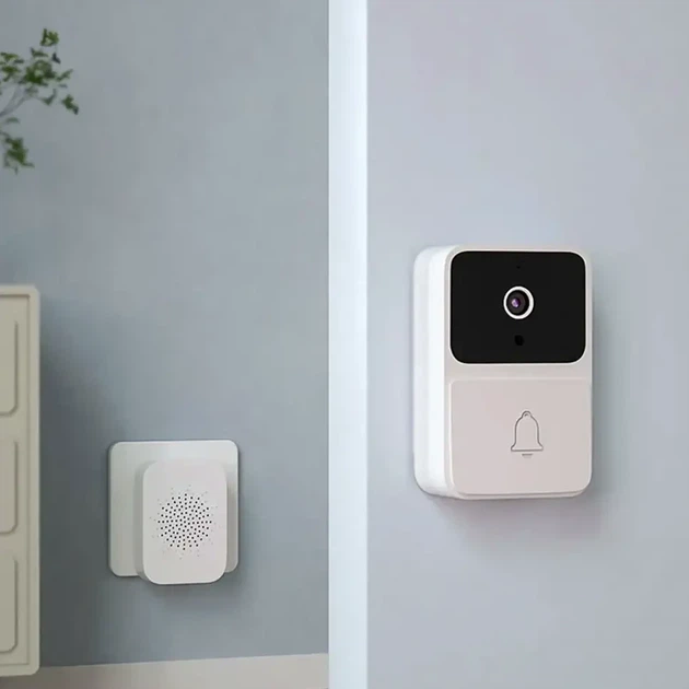 Беспроводная видеокамера звонка с Wi-Fi 720P ночное видение двусторонняя аудиосвязь USB белый M6 - изображение 4