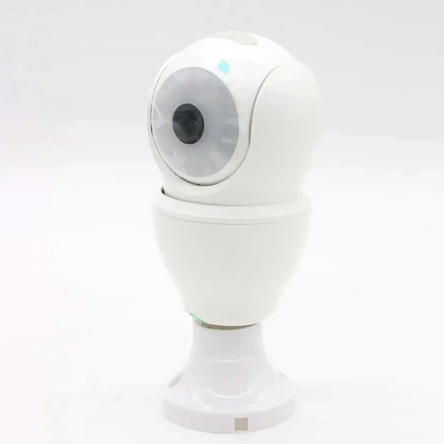 Панорамная IP камера 360 градусов с Wi-Fi и ночным видением E27 белая для видеонаблюдения D1 - Фото 3 Панорамная IP камера 360 градусов с Wi-Fi и ночным видением E27 белая для видеонаблюдения D1 - изображение 3