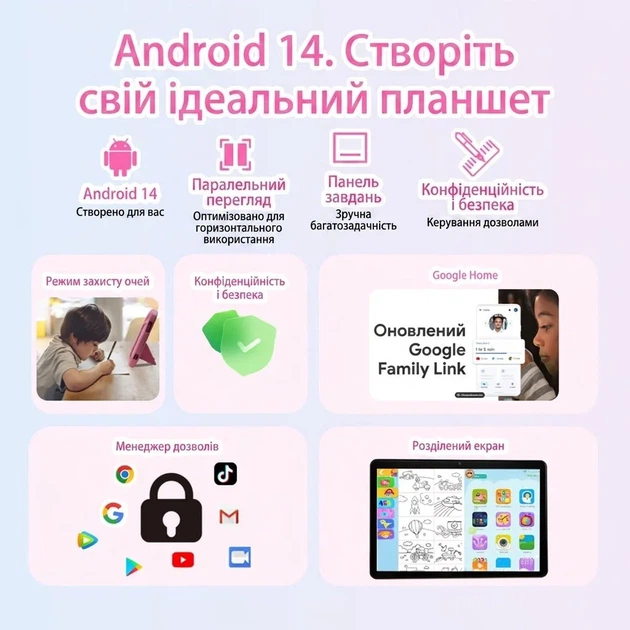 Планшет 10.1" CWOWDEFU C18W 4+4/128Gb 4 ядра Android 14 6000 mAh Pink (101974251) - Уценка - изображение 3