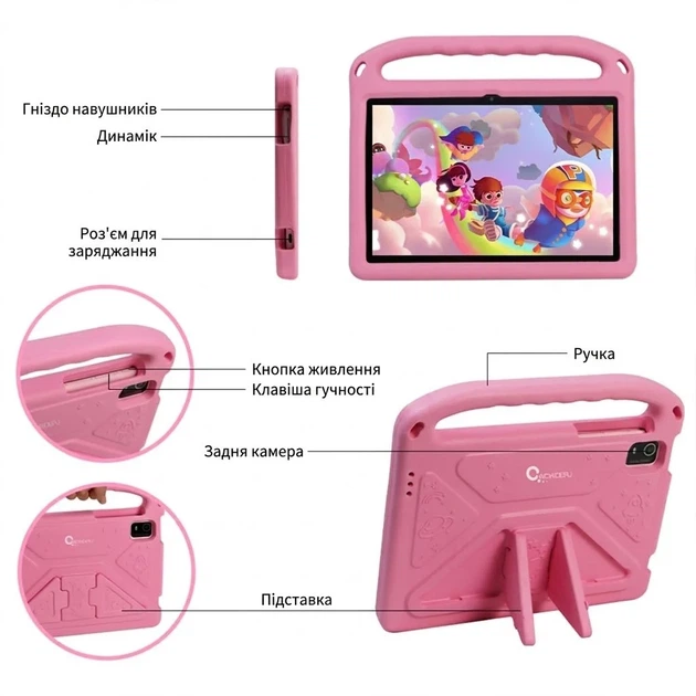 Планшет 10.1" CWOWDEFU C18W 4+4/128Gb 4 ядра Android 14 6000 mAh Pink (101974251) - Уценка - изображение 6