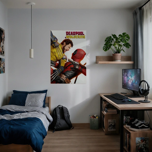 Інтер'єрна картина Дедпул і Росомаха, Deadpool & Wolverine (2024), 42×28 см (id6748) - зображення 2