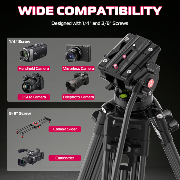 Штатив Ulanzi MT-81 Tripod (80-155cm) Black - Фото 5 Штатив Ulanzi MT-81 Tripod (80-155cm) Black - изображение 5