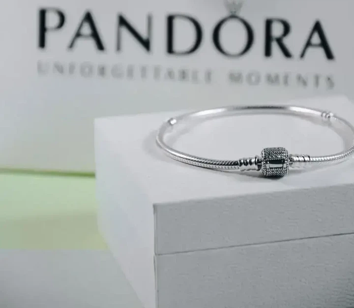 Срібний браслет Pandora із сяючою застібкою Срібний браслет Пандора Сяюча застібка 590723CZ 20 - зображення 8
