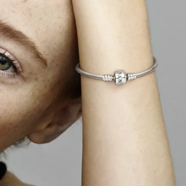 Серебряный браслет-змейка Pandora Moments Серебряный браслет Пандора змейка базовый 590702HV 16 20 - Фото 5 Серебряный браслет-змейка Pandora Moments Серебряный браслет Пандора змейка базовый 590702HV 16 20 - изображение 5