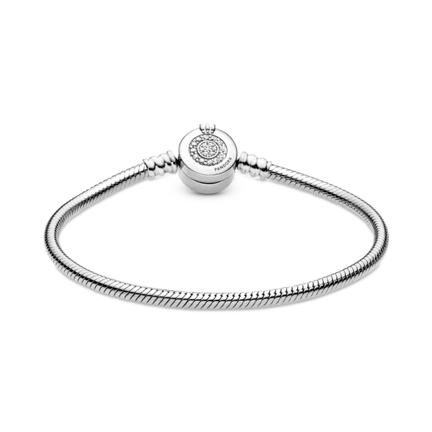 Срібний браслет Pandora «Сяюча корона O» Срібний браслет Пандора Корона 599046C01 17 - зображення 2