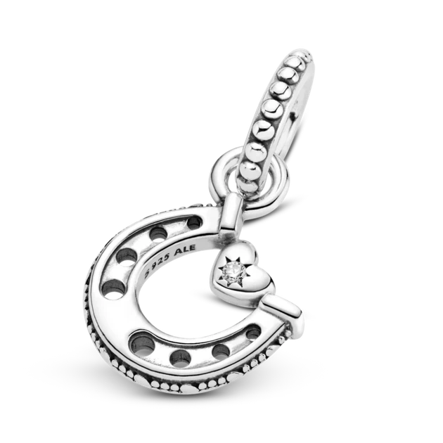 Серебряный шарм Pandora «Подкова на удачу» Серебряная бусина Пандора Подкова для удачи 799157C01 - изображение 3