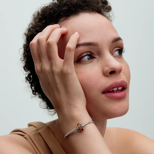 Серебряный шарм Pandora «Король Лев» Серебряная бусина Пандора Огненное Оранжевое Мурано The Lion King Дисней Disney 793252C00 - изображение 5