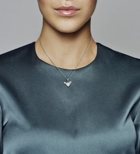 Серебряное колье Pandora «Крылья ангела» Серебряное ожерелье Пандора Сердце Сердечко 398505C01 - Фото 3 Серебряное колье Pandora «Крылья ангела» Серебряное ожерелье Пандора Сердце Сердечко 398505C01 - изображение 3