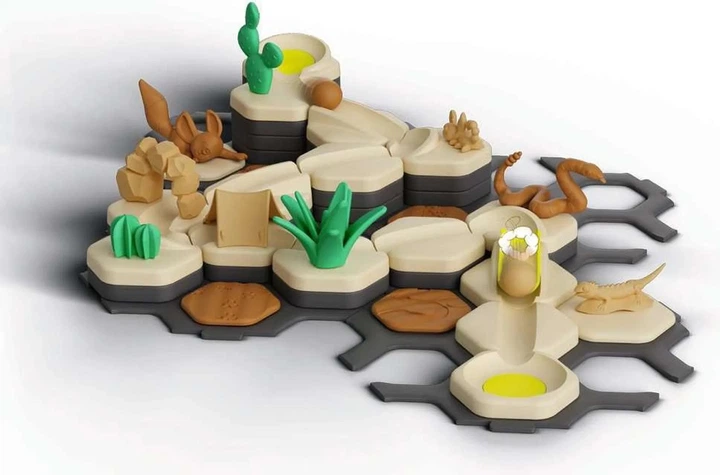 Набір інтерактивного трек-конструктора Ravensburger GraviTrax Junior: Starter-Set S Desert (24585) (4005556245857) - Фото 5 Набір інтерактивного трек-конструктора Ravensburger GraviTrax Junior: Starter-Set S Desert (24585) (4005556245857) - зображення 5