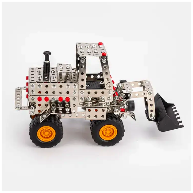 Металлический конструктор Бульдозер 1021 DIY для детей и взрослых 430 деталей с подвижными элементами - Фото 8 Металлический конструктор Бульдозер 1021 DIY для детей и взрослых 430 деталей с подвижными элементами - изображение 8