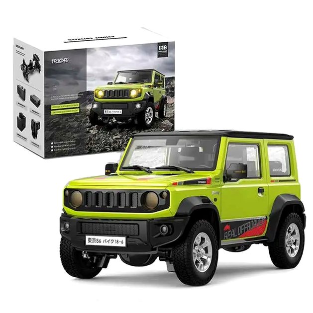 Радиоуправляемый автомобиль Suzuki Jimny 1:16 с дымом светом звуком для детей и коллекционеров с полным приводом - Фото 3 Радиоуправляемый автомобиль Suzuki Jimny 1:16 с дымом светом звуком для детей и коллекционеров с полным приводом - изображение 3