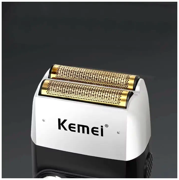 Электробритва Kemei роторная для гладкого бритья и коррекции бороды с аккумулятором 120 мин работы - изображение 6