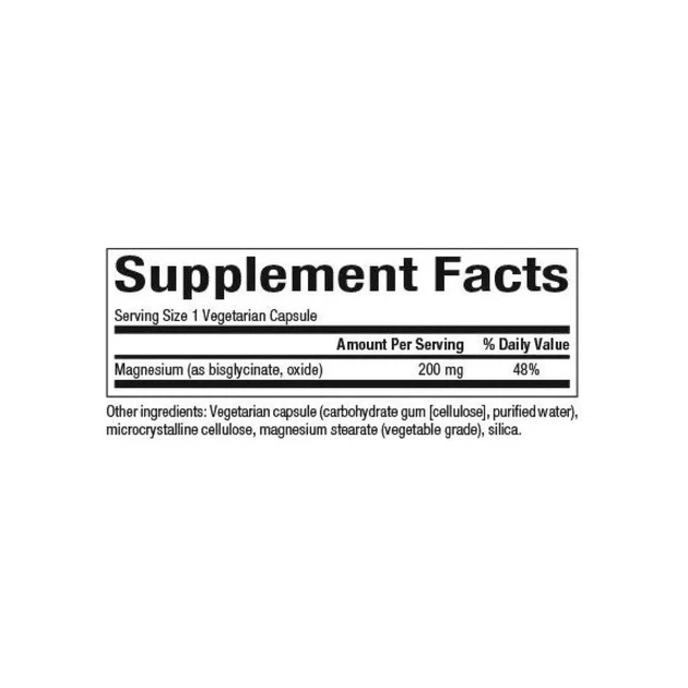 Магній Бісгліцинат Magnesium Bisglycinate 200 мг Natural Factors, 120 капсул - Фото 5 Магній Бісгліцинат Magnesium Bisglycinate 200 мг Natural Factors, 120 капсул - зображення 5