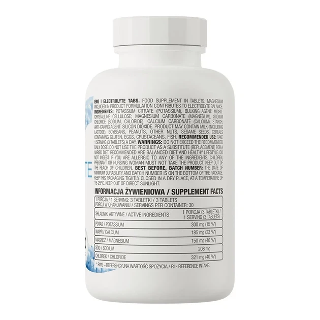 Електроліти OstroVit (Electrolyte) 90 таблеток - зображення 6