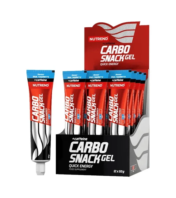 Энергетический гель с кофеином в тюбике Carbo Snack with caffeine Nutrend Голубая малина 50 г - Фото 1 Энергетический гель с кофеином в тюбике Carbo Snack with caffeine Nutrend Голубая малина 50 г - изображение 1