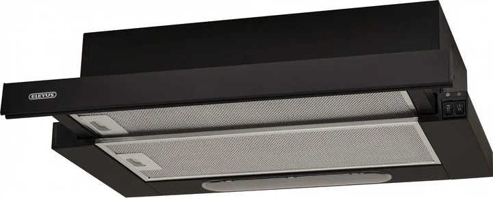 Витяжка кухонна ELEYUS BREEZE 470x60 BL телескопічна, 470 м³/год, 60 см, чорна (витяжка ELEYUS, телескопічна) - изображение 3