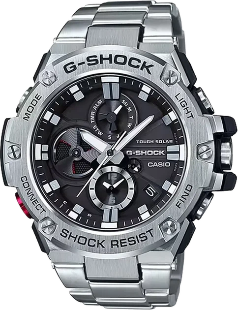 Часы мужские наручные в стиле Casio G-SHOCK G-STEEL GST-B100D-1AER - Фото 1 Часы мужские наручные в стиле Casio G-SHOCK G-STEEL GST-B100D-1AER - изображение 1