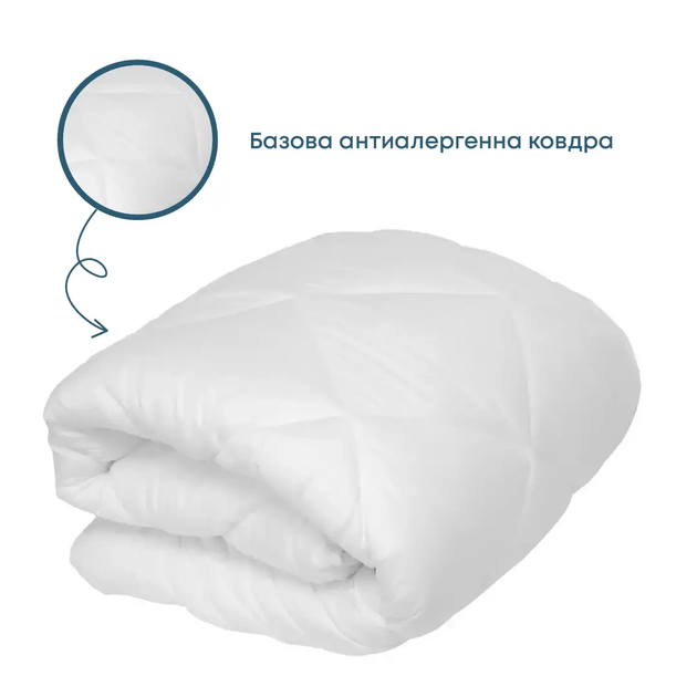 Ковдра ТЕП 152412 200х220 см Білий - Фото 1 Ковдра ТЕП 152412 200х220 см Білий - изображение 1