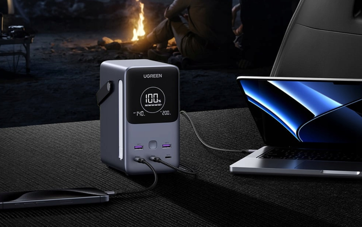 Зовнішній акумулятор (павербанк) Ugreen 300W | 48000mAh Power Bank PB770 з led світильником - Фото 4 Зовнішній акумулятор (павербанк) Ugreen 300W | 48000mAh Power Bank PB770 з led світильником - изображение 4