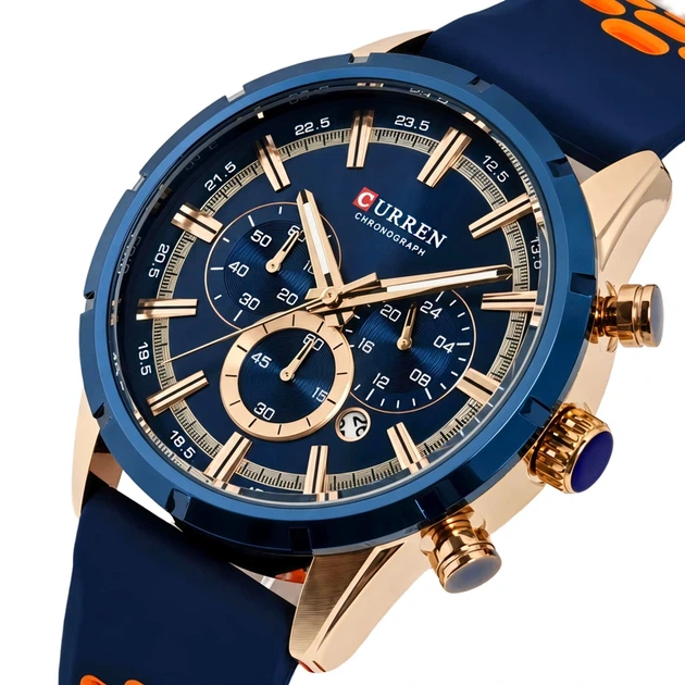 Чоловічий годинник Curren Wild Lava Blue - Фото 1 Чоловічий годинник Curren Wild Lava Blue - зображення 1