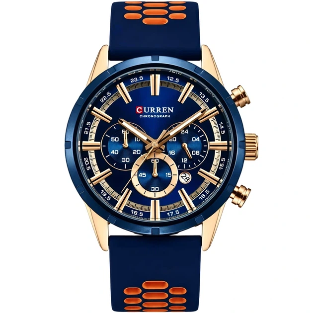 Чоловічий годинник Curren Wild Lava Blue - Фото 2 Чоловічий годинник Curren Wild Lava Blue - зображення 2