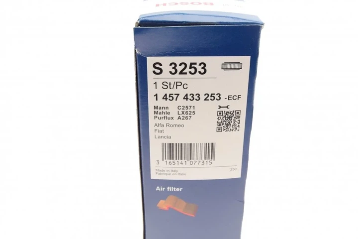 Повітряний фільтр BOSCH 1 457 433 253 60595381, 60561931, 60809275 - зображення 7
