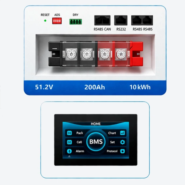Акумулятор LiFePO4 Anern Npro 10кВт⋅год 51.2V 200Ah (AN-LPB-N-48200) - Фото 5 Акумулятор LiFePO4 Anern Npro 10кВт⋅год 51.2V 200Ah (AN-LPB-N-48200) - зображення 5
