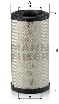 Повітряний фільтр MANN C19416 0040941804, A0040941804 - зображення 2