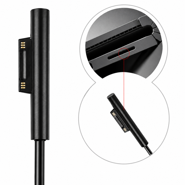 Type-C USB C кабель 15V PD для Microsoft Surface 77370 - Фото 5 Type-C USB C кабель 15V PD для Microsoft Surface 77370 - изображение 5