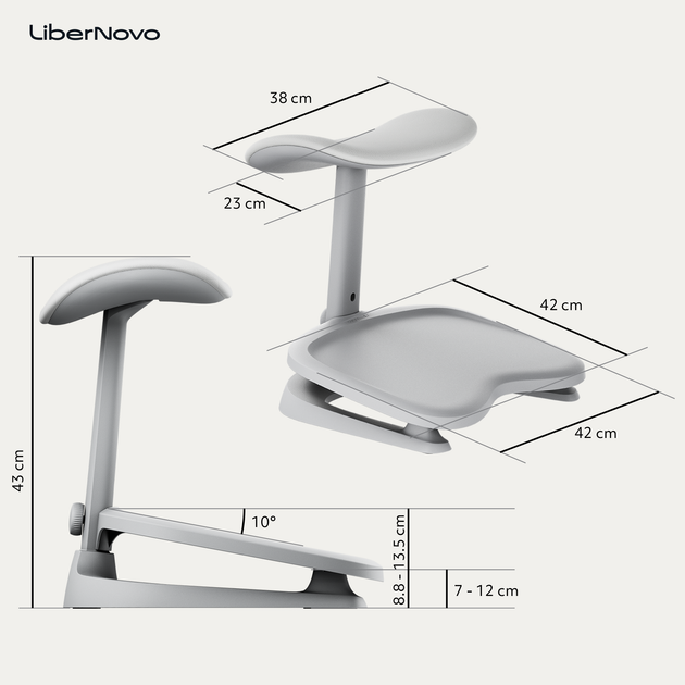Ergonomiczny podnóżek LiberNovo Omni StepSync Footrest Space Gray (CP-GW-0000002-00-00) - Zdjęcie 12 Ergonomiczny podnóżek LiberNovo Omni StepSync Footrest Space Gray (CP-GW-0000002-00-00) - obraz 12
