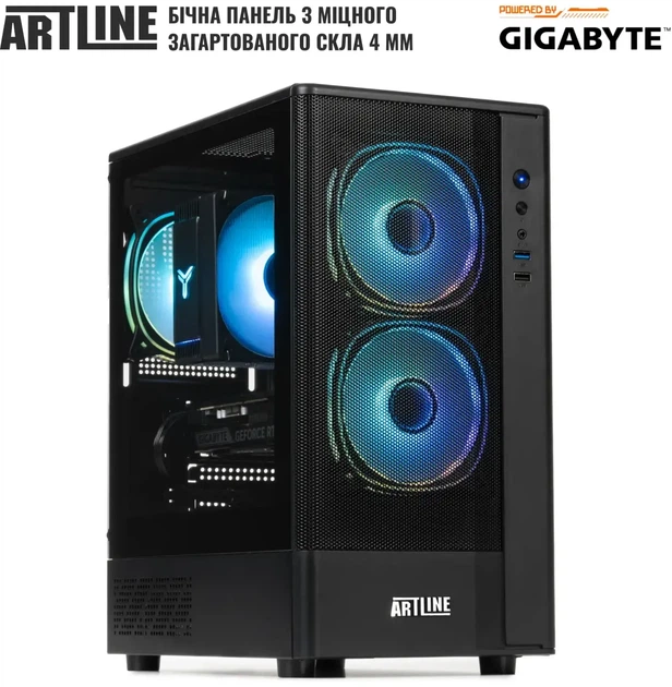 Компьютер ARTLINE Gaming X49 Powered by Gigabyte (X49v90) AMD Ryzen 5 5600 / RAM 16 ГБ / SSD 1 ТБ / nVidia GeForce RTX 5060 Ti, 8 ГБ - изображение 7