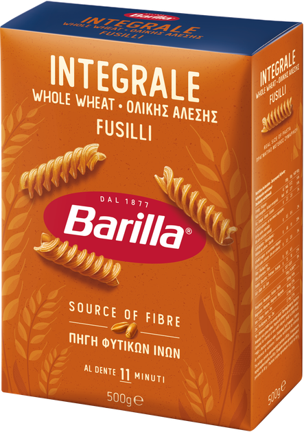 Макароны Barilla Integrale Fusilli Фузилли 500 г (8076809529457) - Фото 2 Макароны Barilla Integrale Fusilli Фузилли 500 г (8076809529457) - изображение 2