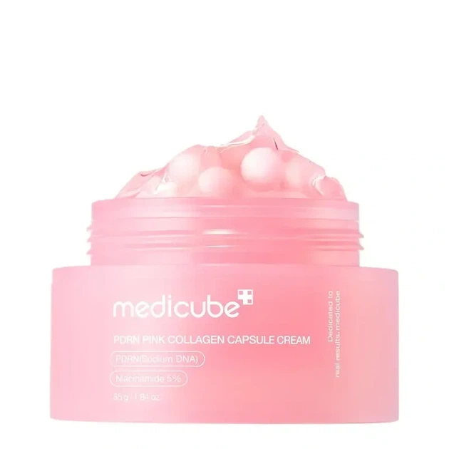 Капсульний крем з колагеном та полінуклеотидами Medicube PDRN Pink Collagen Capsule Cream 55 g. - зображення 2