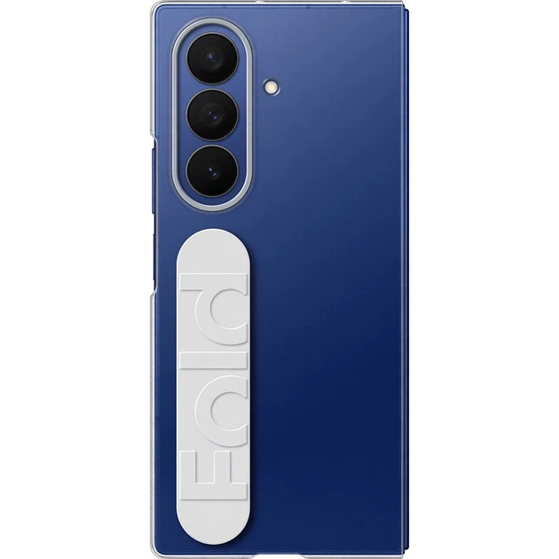 Захисний чохол із ремінцем і захисними плівками для Samsung Galaxy Fold7 Clear Grip Case Прозорий (EF-QF966) - зображення 8