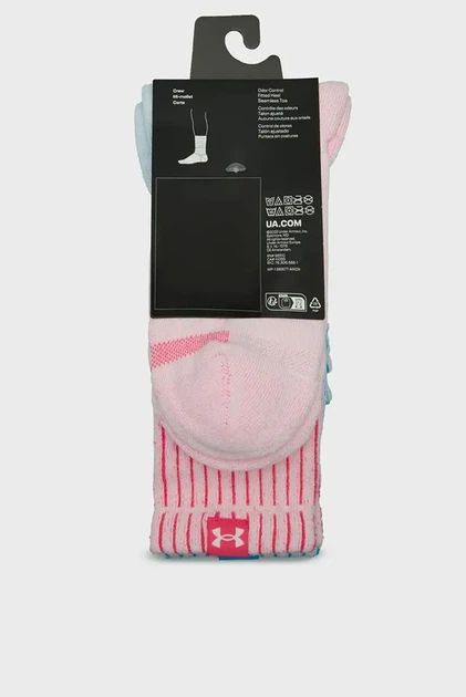 Шкарпетки у смужку (2 пари) Sportstyle Ctn Scrunch Crew Under Armour XL 1390129-452 - изображение 3