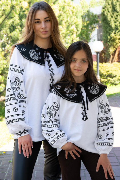 Жіноча вишиванка V&V Птах XXL Білий (301072193-001) - Фото 5 Жіноча вишиванка V&V Птах XXL Білий (301072193-001) - изображение 5