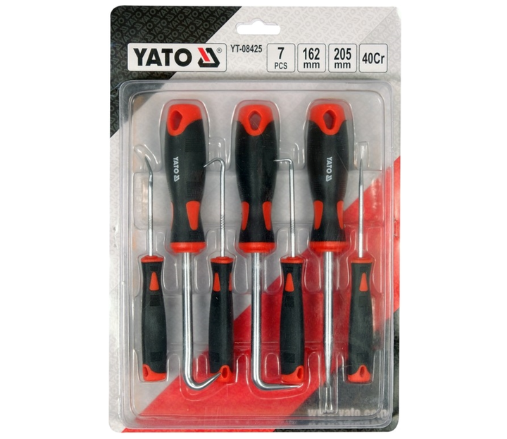 Набор крючков и шила YATO 7 шт YT-08425 - изображение 3