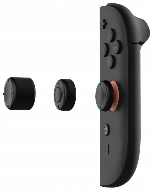 Zestaw uchwytów ładujących Yaxo Joy-Con Thumbstick Set do NS2 Techno Black (YGTSCA01B) - obraz 3