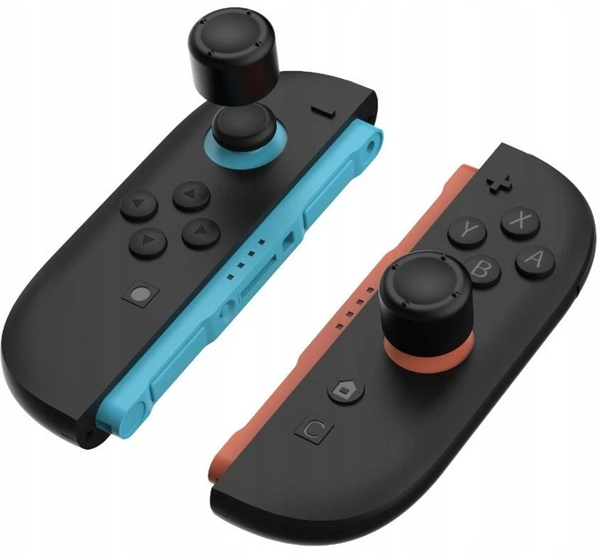 Zestaw uchwytów ładujących Yaxo Joy-Con Thumbstick Set do NS2 Techno Black (YGTSCA01B) - obraz 4