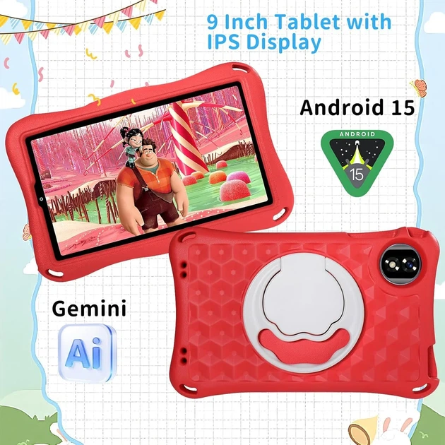 Планшет 9'' Full HD DEERTimeME 6+6/32Gb / 8 ядер / Android 15 Черно-серый (101976946) - изображение 2
