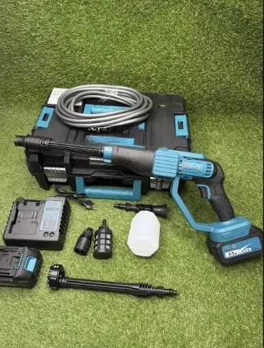 Мойка высокого давления Krafftec 48V 8Ah аккумуляторная 45 бар беспроводная, 6 л/мин, вес 2 кг - изображение 5