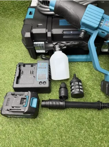 Мойка высокого давления Krafftec 48V 8Ah аккумуляторная 45 бар беспроводная, 6 л/мин, вес 2 кг - изображение 9